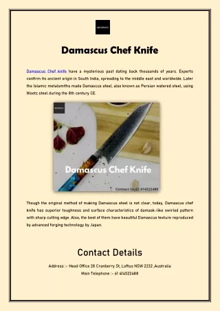 Damascus Chef Knife