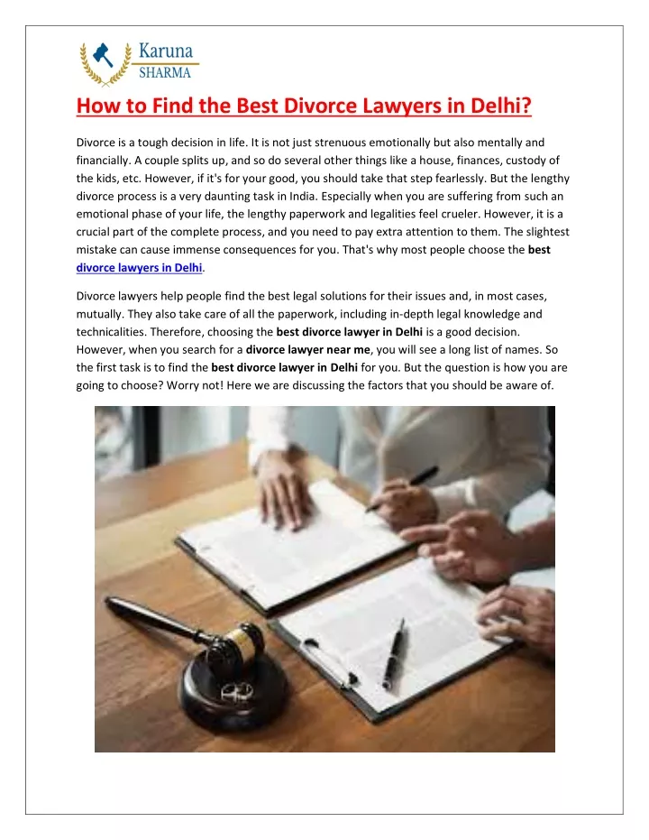 how to find the best divorce lawyers in delhi