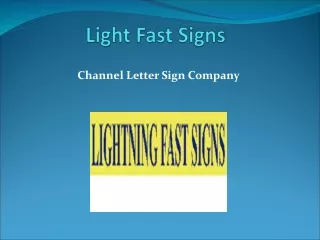 light fast signs