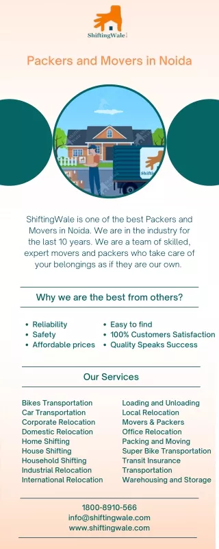 ShiftingWale Packers and Movers Company Services in Noida