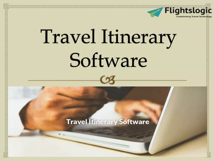 travel itinerary software