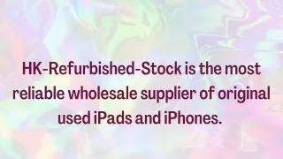 iPads Wholesale – HK Refurbished Stock