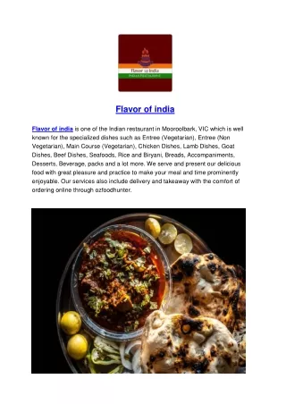 5% off Flavor of India, Mooroolbark, VIC