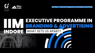 iim indore executive programme in branding