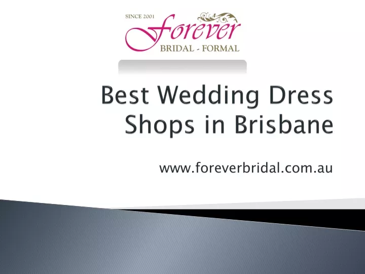 best wedding dress shops in brisbane