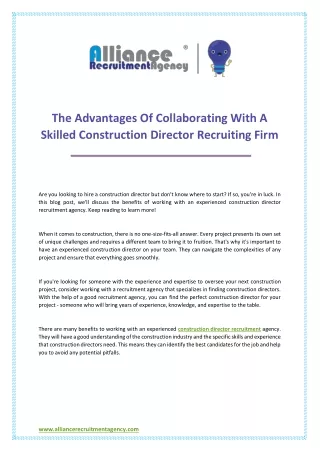 the advantages of collaborating with a skilled