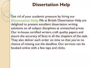 dissertation help