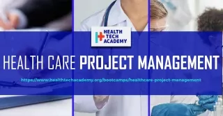 Best Online Insitute for health care project management