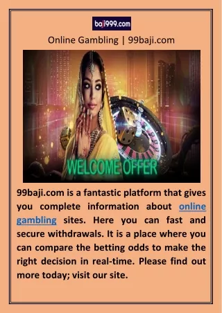 Online Gambling | 99baji.com