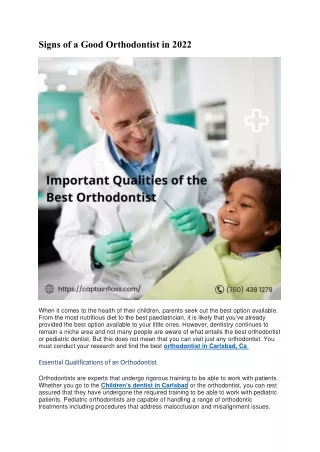 signs of a good orthodontist in 2022