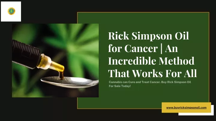 rick simpson oil for cancer an incredible method