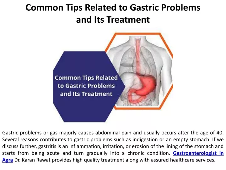 common tips related to gastric problems