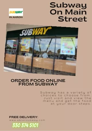 Subway On Main Street