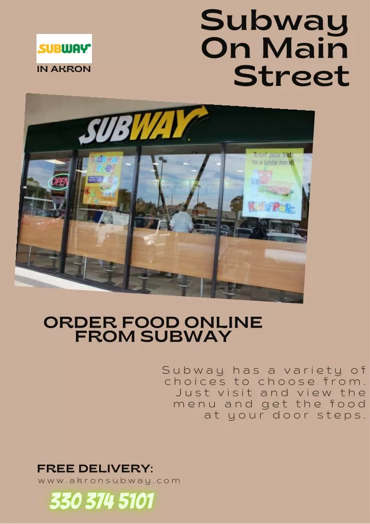 subway on main street