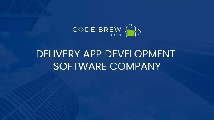 delivery app development software company