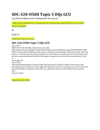 soc 320 o500 topic 5 dqs gcu just click on below