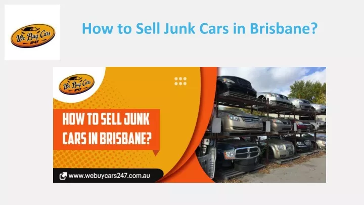 how to sell junk cars in brisbane