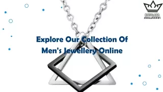 Explore Our Collection Of Men's Jewellery Online