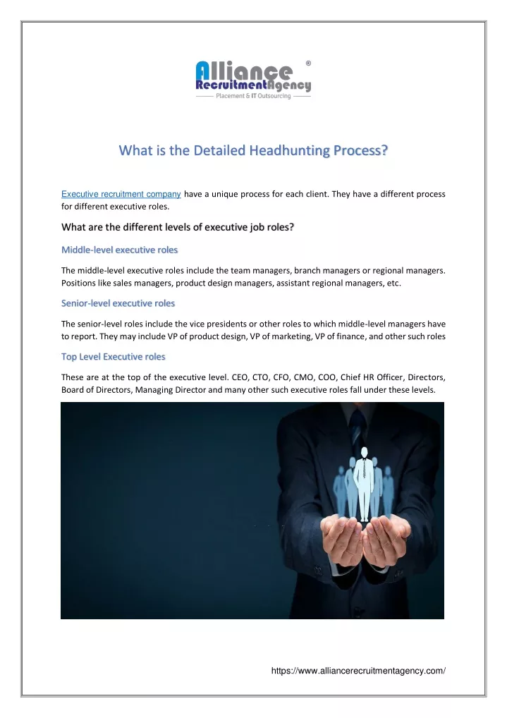 what is the detailed headhunting process