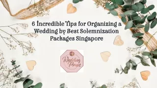 Solemnization Package Singapore | Wedding Props
