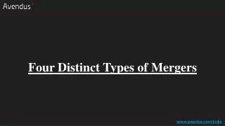 four distinct types of mergers