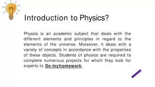 introduction to physics