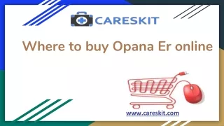Where to buy Opana Er online