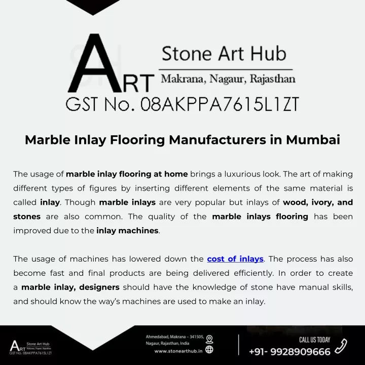 marble inlay flooring manufacturers in mumbai