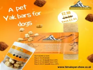 Yak bars for dogs