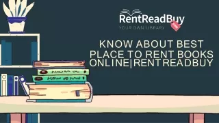 Know About The Best Place To Rent Books Online|Rentreadbuy