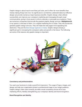 graphic design is about much more than just looks