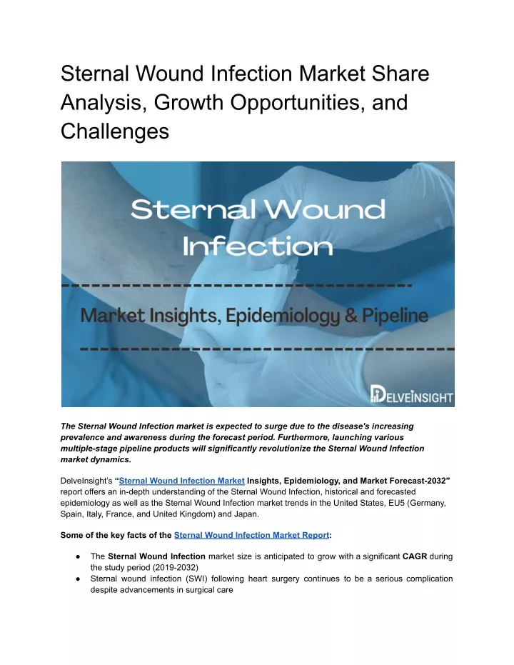 sternal wound infection market share analysis