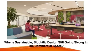 Why Is Sustainable, Biophilic Design Still Going Strong In The Commercial Space