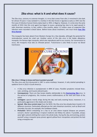 zika virus what is it and what does it cause
