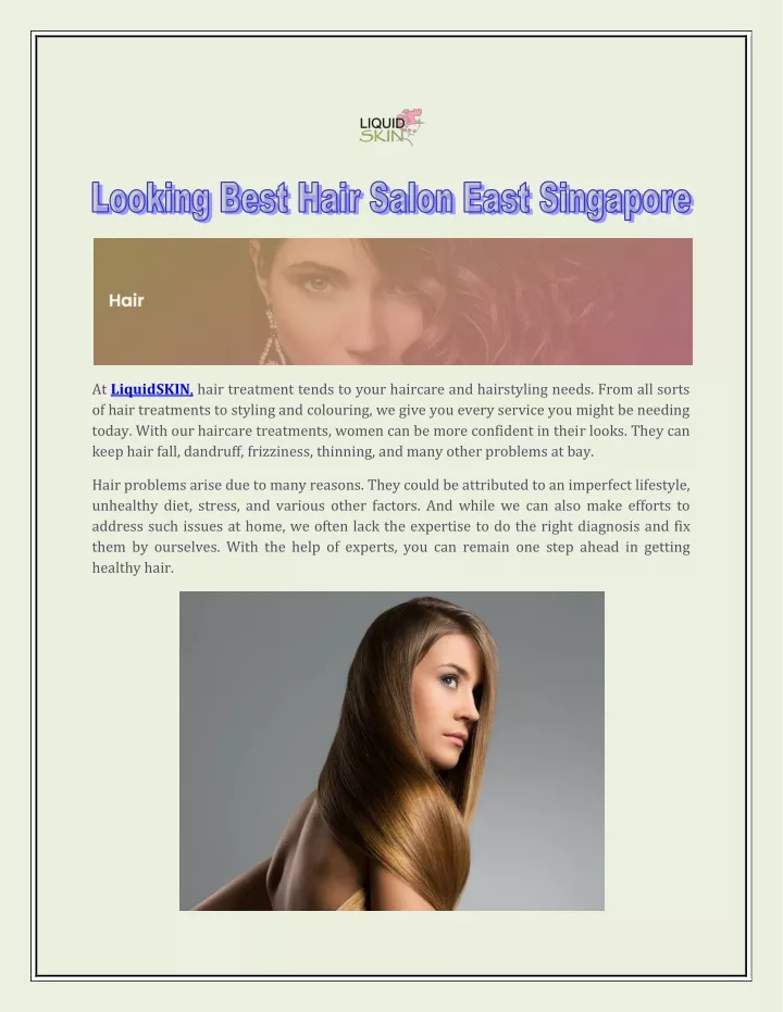 at liquidskin hair treatment tends to your
