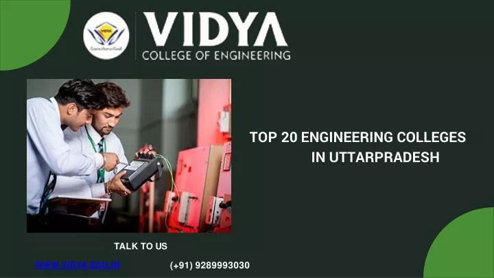 top 20 engineering colleges in uttarpradesh