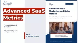 Advanced SaaS Marketing Metrics