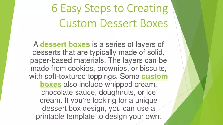 6 easy steps to creating custom dessert boxes