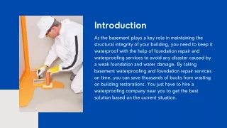 Protect Your Building Foundation with Waterproofing Services