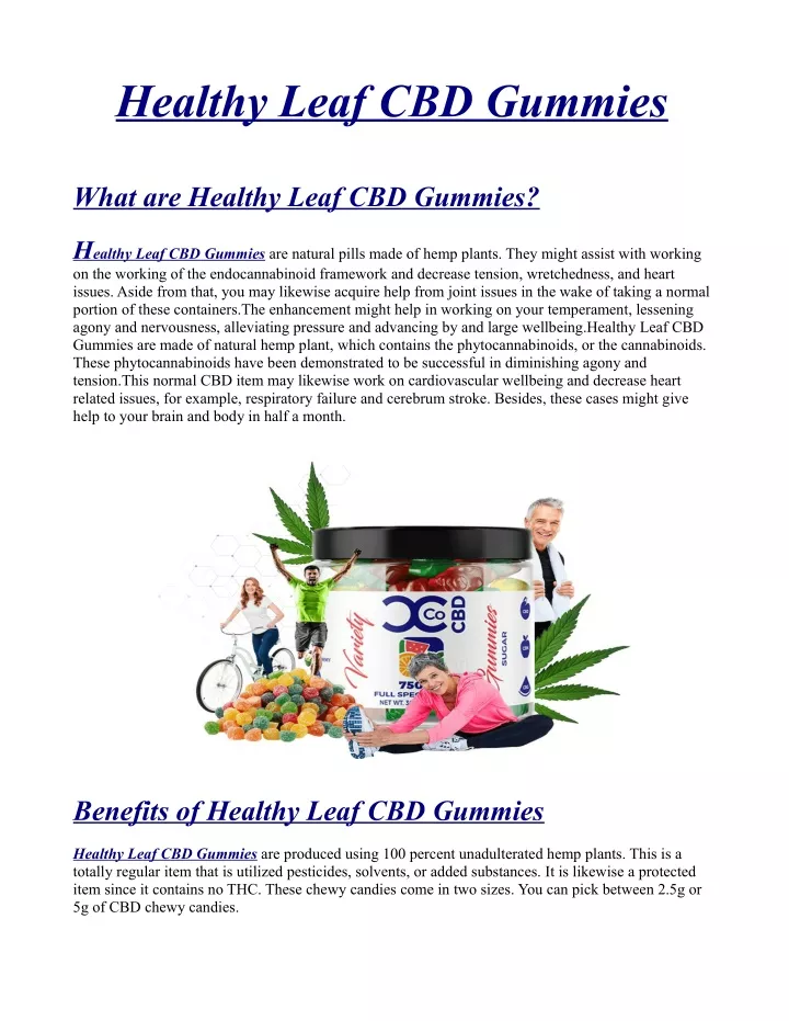 PPT - Healthy Leaf CBD Gummies Official] - 100% Legitimate PowerPoint ...