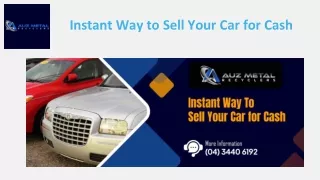 Instant Way to Sell Your Car for Cash