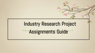 Industry Research Project Assignment Help from Experts