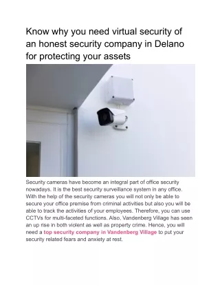 know why you need virtual security of an honest