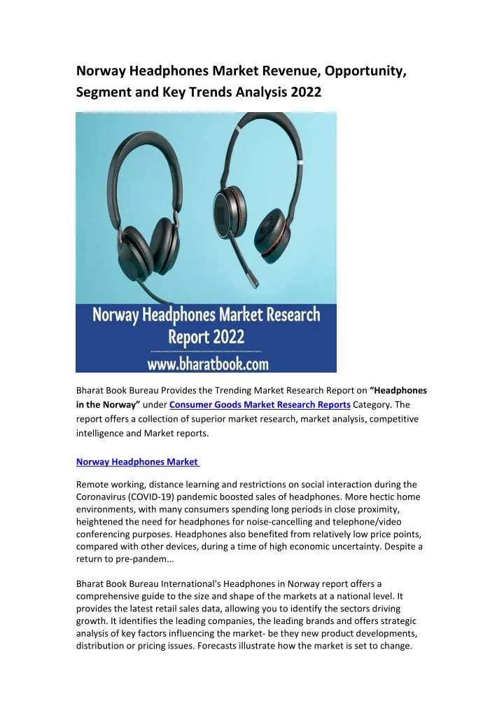 norway headphones market revenue opportunity