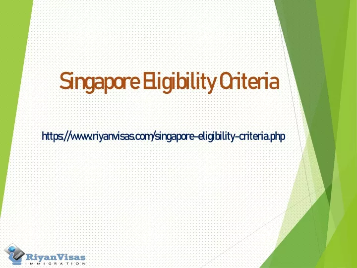 singapore eligibility criteria