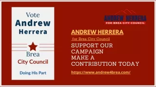 Brea City Council, Andrew Herrera, 2022 Election