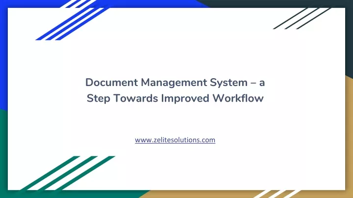 document management system a step towards improved workflow