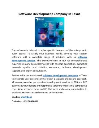 software development company in texas