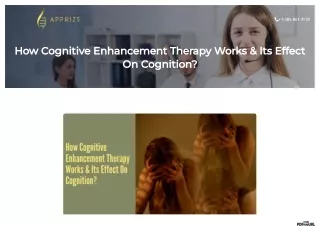 How Cognitive Enhancement Therapy Works & Its Effect On Cognition