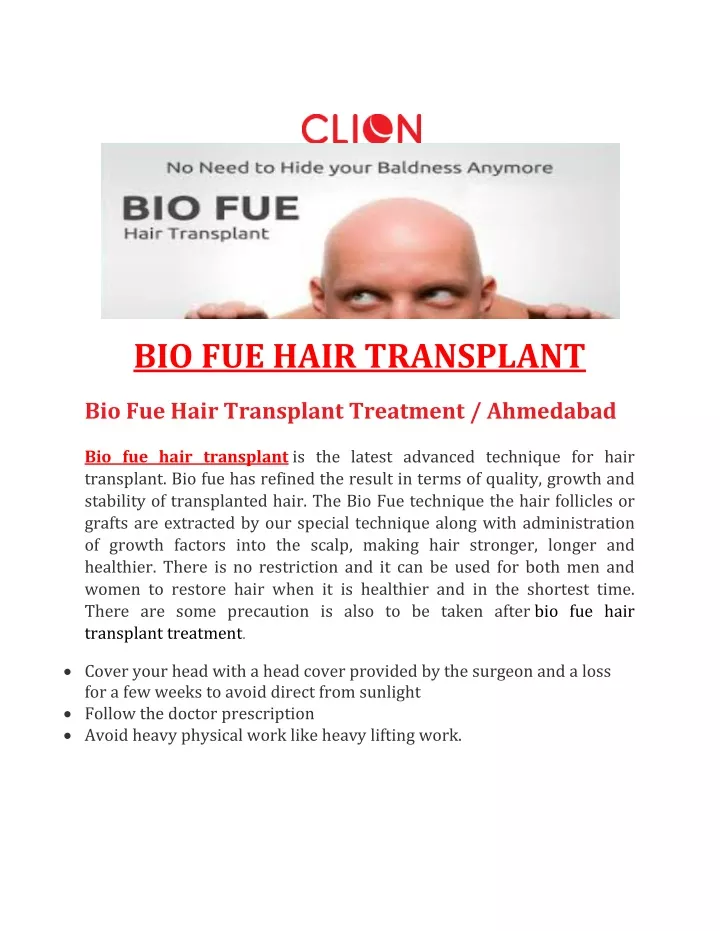 bio fue hair transplant